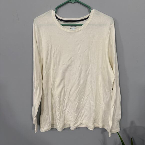 Croft & Barrow The Classic Tee Long Sleeve Shirt Plus Size XXL Off-White Cream - Picture 1 of 4